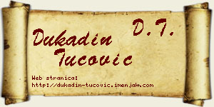 Dukadin Tucović vizit kartica